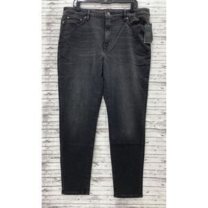 Lauren Ralph Lauren Jeans Womens Size 16  Black High Rise Skinny Ankle Stretch